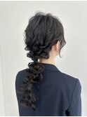 long  hair arrange