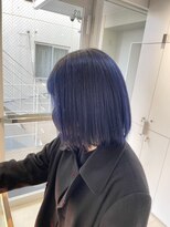 ヘアサロン ガリカ 表参道(hair salon Gallica)&nbsp;派手髪ブルーバイオレット/寒色系カラー