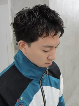 ソーコ 渋谷(SOCO) メンズカットメンズショートスパイキーショートピンパーマ渋谷