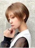 ひし形ショートボブ/ベリーショート/神楽坂/新宿