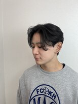 ステージ(STAGE)&nbsp;ダウンパーマ　センターパート　ニュアンスパーマ