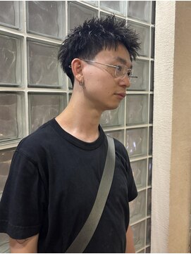 ビビディ バビディ ブー 河原町三条店(Bibbidi.bobbidi.boo) メンズ　黒髪短髪　スパイキーショート