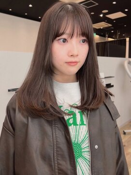 ナチュラルレイヤーカット*前髪カット*顔周り*髪質改善*ロング
