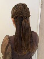 シュピネ(choupinet)&nbsp;ストレートハーフアップ