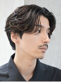 銀座新橋フェザーパーマ2wayルーズショートニュアンスパーマ眉毛