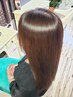 【夏の湿気対策】柔らか質感 縮毛矯正+カット+ダメージ補修TR（ヘマチン）