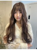 ブリーチ1回"透け感グレージュ"