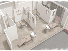 ｗａｔａｓｈｉ【7月31日 NEW OPEN (予定)】の雰囲気（個室でマンツーマン施術）