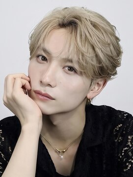アズ ワン(AS ONE) シースルーマッシュ韓国メンズヘアコンマバングフェザーパーマ