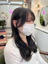hyon myon/RISEbyREVO 綾瀬店【ヒョンミョン】&nbsp;ハッシュカット/デザインカラー/グレージュ[綾瀬駅/韓国ヘア]