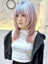 オプス 大名店(Ops)&nbsp;ブリーチ/ルーツカラー/水色/ホワイトピンク/ハッシュカット