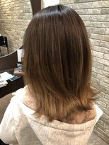 ジェムヘアー(J'aimeHair) バレイヤージュ×ベージュ