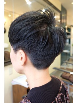 アサヒ(ASAHi) 黒髪刈り上げショート