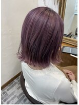 ヘアーサロン 6(hair salon) ワンブリーチ　ピンクパープル