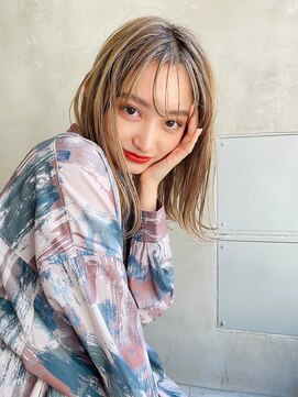 リベルテ(LIBERTE) Liberte銀座 大人可愛いリバースボブ×ミルクティーベージュ