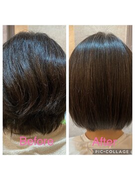 シンミシエル 京都北野白梅町(shinmiciel) 30代/40代/50代/60代/縮毛矯正×ボブ