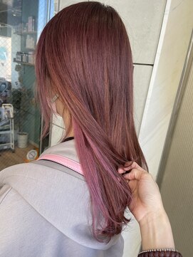 ミラシィ 稲毛(Mirashy) プルエクステでピンクイヤリングカラーでモテ色♪