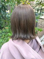 外ハネボブ×透明感ベージュ