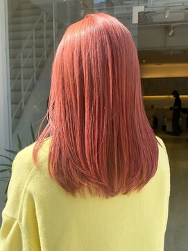 タイドヘア 茨木店(TIDE HAIR) サーモンピンク