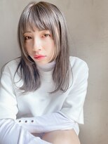 ファンナギンザ(FaNNa ginza) 韓国風　姫カットが映えるセミディヘア［銀座　前髪　髪質改善］
