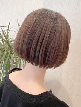 ヴィラ 川西店(Villa) 小顔補正立体カット×ナチュラル丸みボブ 10代20代30代40代50代