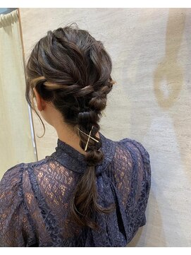 ネウィ 大分中央町店(newi) 【KOTOMI】@koto._.mi1 ☆結婚式ヘアスタイル編みおろし☆
