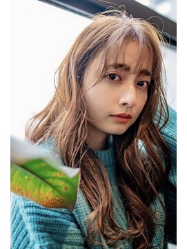 オースティン 調布アミックス(AUSTIN) 大人かわいい前髪セシルカットココアブラウンフリンジウェーブ