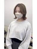 ボブ 韓国ボブ タッセルボブ 切りっぱなしボブ 似合わせ