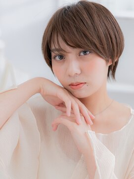 モッズヘア 越谷(mod's hair) 斜めバングひし形レイヤーマッシュショートa越谷20代30代40代