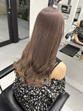 リムレスバイサンク 万代 新潟駅(LIMLESS by cinq) ミルクティーベージュダブルカラーブリーチ新潟万代