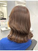 美髪/ワイドバング/レイヤーカット/くすみベージュ/新小岩駅