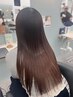 【湿気対策】カット＋髪質改善ストレート+4stepトリートメント￥26400→