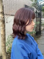 ユウヘアー 本山店(U Hair) 【uhair】ボブ/ピンクカラー／顔周りカット