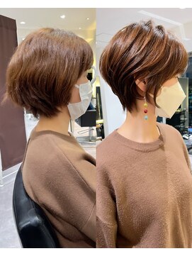 バンプ ギンザ(BUMP GINZA) 30代40代50代ショート夏大人女子似合わせカット透明感カラー er