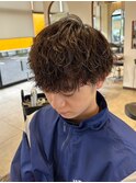 メンズカット 波巻きパーマ メンズショート メンズパーマ