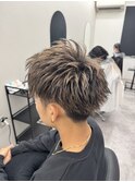 MEN’S HAIR/ブルーブラック/フェザーパーマ/木更