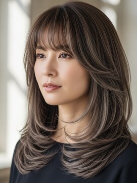 レヴィア(REVIA) レイヤーカット髪質改善トリートメント前髪カット