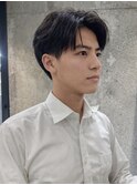 men's/ニュアンスパーマ/リバースセンターパート/眉毛/新宿