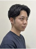 大人の色気×センターパートウェーブ