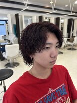 プランタン フォー ヘアー(printemps FOR HAIR) ワインレッド×サーフカール