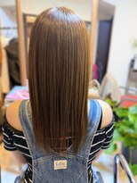 オンリー(ONLY)&nbsp;カット＆イルミナカラー＆髪質改善ストレート(色ジェル＋ロング)