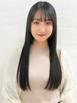 アトラスサロン 札幌大通り(Atras.salon)&nbsp;札幌/髪質改善/黒髪×美髪ワンカールロングスタイル