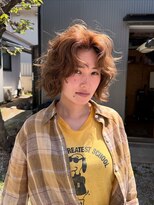 ノラ カマクラ(NORA kamakura)&nbsp;デジタルパーマボブパーマレイヤーボブくびれ前髪なし