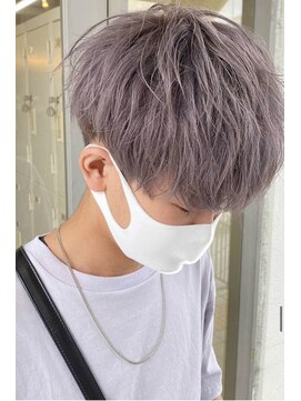 ビューティービースト 浦添店(beauty beast) マッシュショート×アッシュパープル