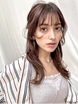 バイオレット 表参道店(Violet) 顔まわりニュアンスレイヤー♪くびれハーフアップ