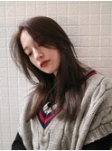 【レイヤーカット/阿部達哉】大人/韓国/かきあげロング