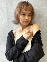 アース オーセンティック 武蔵小山店(EARTH Authentic)&nbsp;武蔵小山_レディース_ミディアム_コテ巻き_ブリーチ_パーマ_小顔