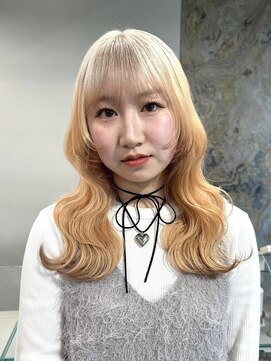 ソル ジングウマエ(SOL JINGUMAE) ミルクティーベージュダブルカラーインナーカラーハイライト