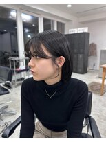 アネラ(Anela)&nbsp;ヌナボブ/耳かけボブ/ブルーブラック 【山中】