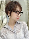 【銀座◇成田】ウェーブ似合わせカットメルティカラーショート